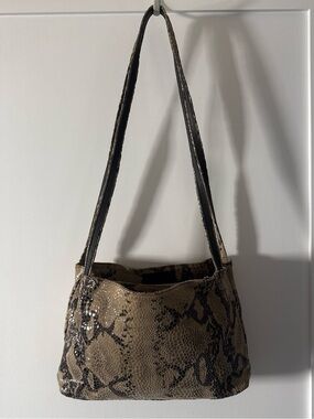 Maxima Vintage snake print leather purse
